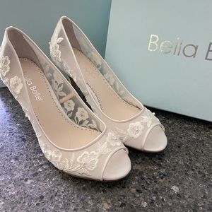 “Emily” Bella Belle Bridal Shoes Ivory